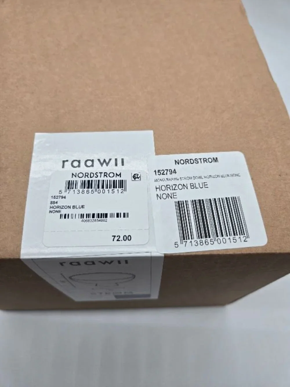 Raawii Strøm Small Bowl Blue Horizon Pedestal Bowl Made in Portugal NIB